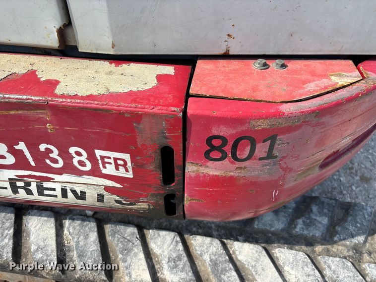 image for item FG0527 2012 Takeuchi TB138FR mini excavator