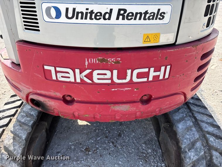 image for item FG0527 2012 Takeuchi TB138FR mini excavator