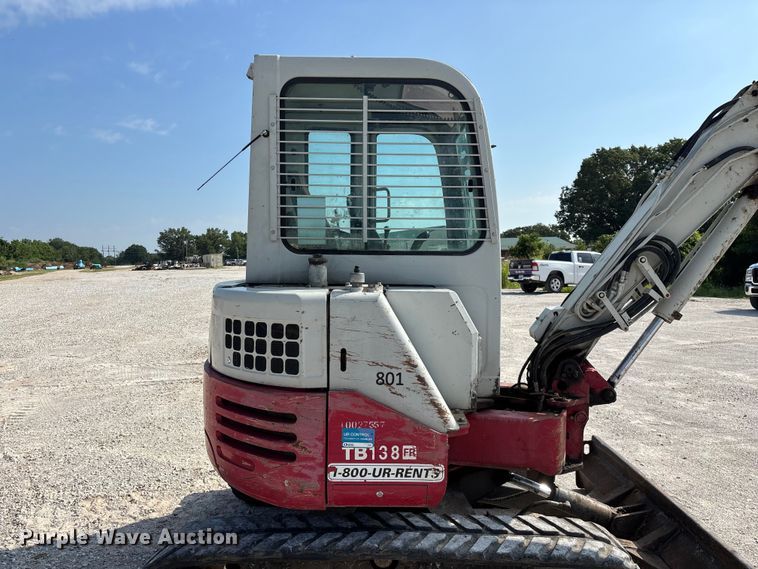 image for item FG0527 2012 Takeuchi TB138FR mini excavator