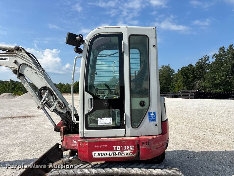 image for item FG0527 2012 Takeuchi TB138FR mini excavator