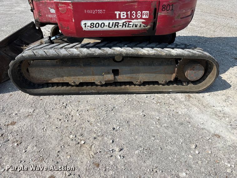 image for item FG0527 2012 Takeuchi TB138FR mini excavator