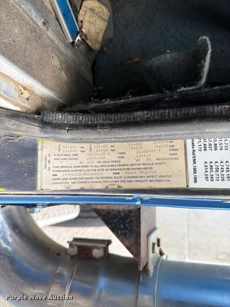 image for item FK3094 1994 International 9300 dump truck