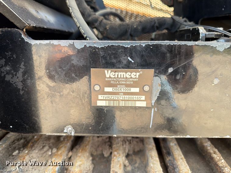 image for item FM7564 2008 Vermeer D80X100ll directional boring unit