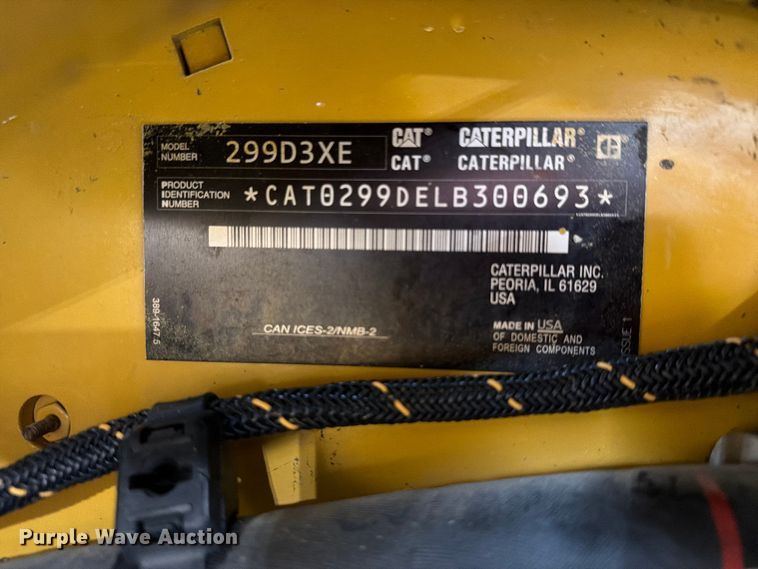 image for item FN2505 2020 Caterpillar 299D3 XE forestry tracked skid steer loader