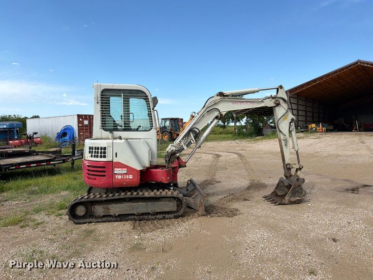image for item FN5756 2013 Takeuchi TB138FR mini excavator