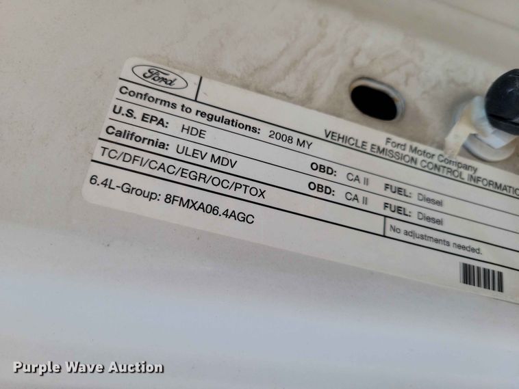 image for item FU0030 2008 Ford F350 Super Duty dump bed pickup truck
