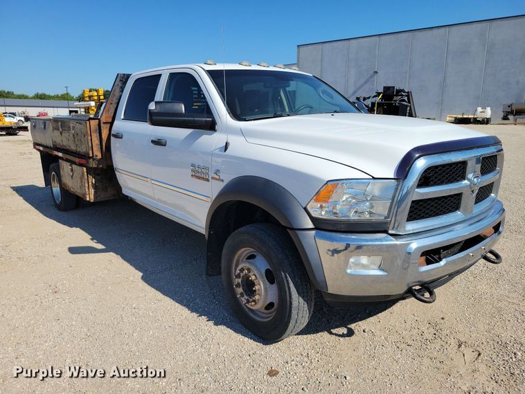 image for item FU0031 2018 Ram 5500 Crew Cab flatbed truck