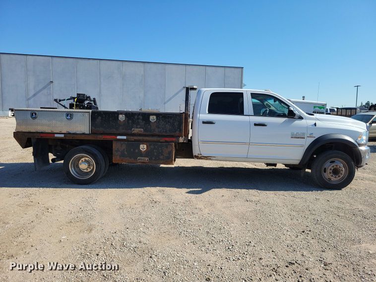 image for item FU0031 2018 Ram 5500 Crew Cab flatbed truck