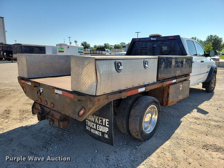 image for item FU0031 2018 Ram 5500 Crew Cab flatbed truck