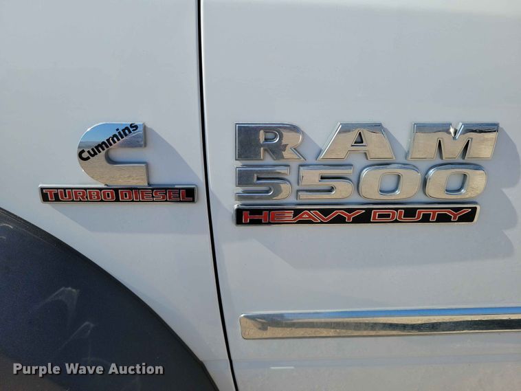 image for item FU0031 2018 Ram 5500 Crew Cab flatbed truck