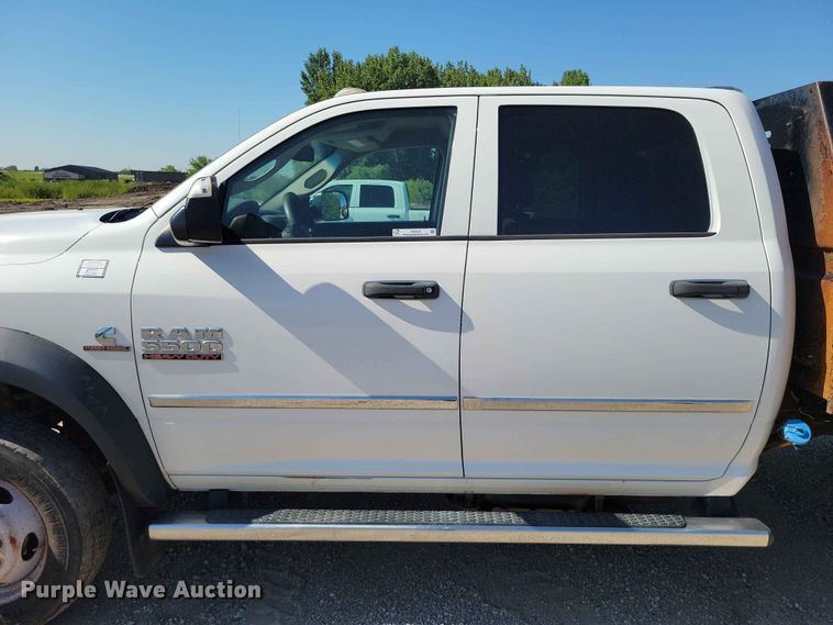 image for item FU0031 2018 Ram 5500 Crew Cab flatbed truck