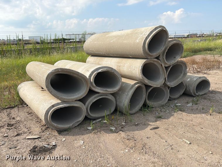 Elliptical concrete drain pipes