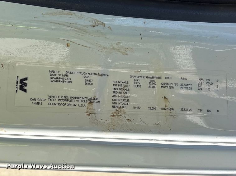 image for item YA3427 2026 Western Star 47X sewer jetter truck