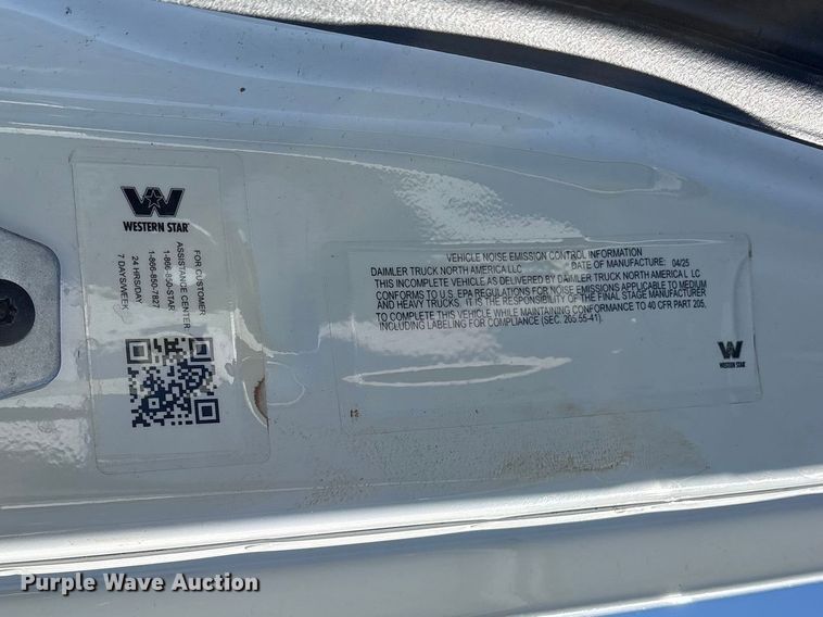 image for item YA3427 2026 Western Star 47X sewer jetter truck