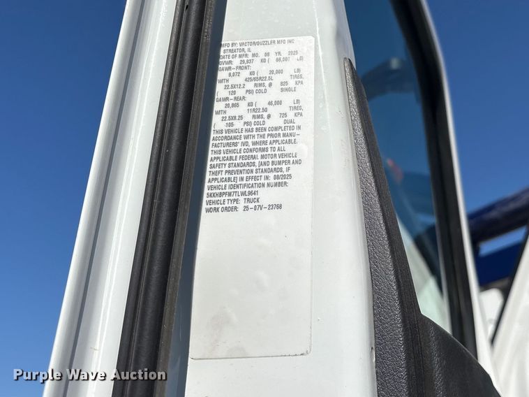 image for item YA3427 2026 Western Star 47X sewer jetter truck