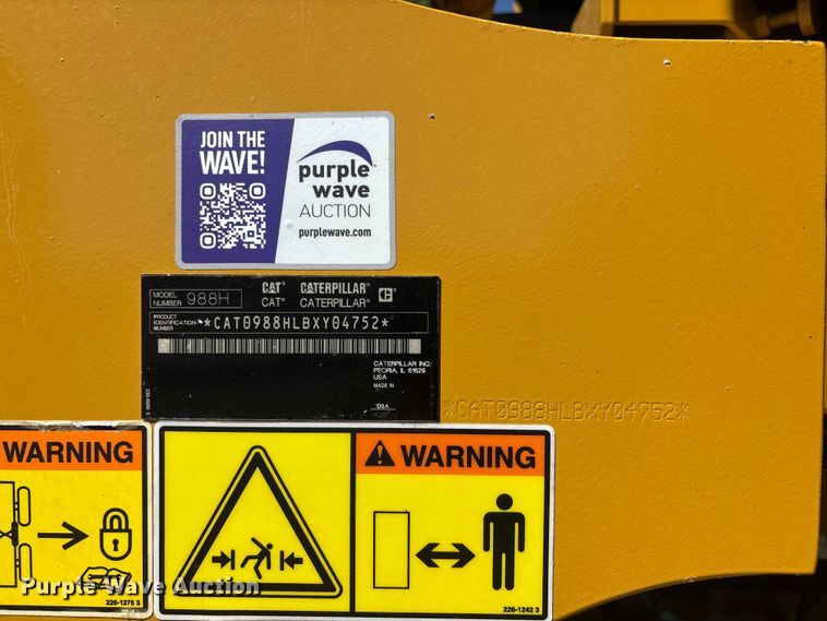 image for item YA3977 2012 Caterpillar 988H high lift wheel loader