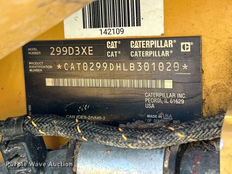 image for item YA4032 2021 Caterpillar 299D3 XE  tracked skid steer loader