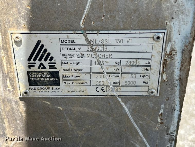 image for item YA4033 FAE UML/SSL-150 VT skid steer mulcher