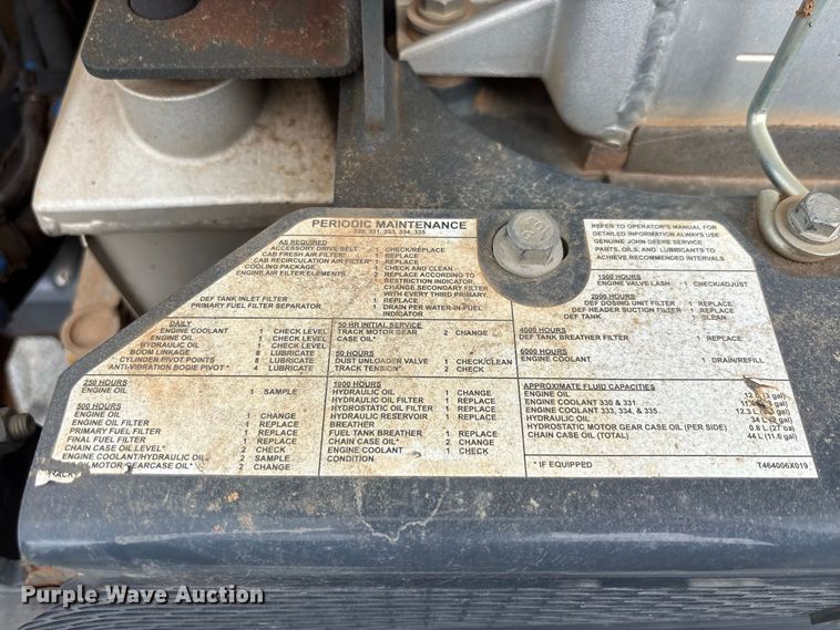 image for item YA4180 2025 John Deere 335P-Tier tracked skid steer loader