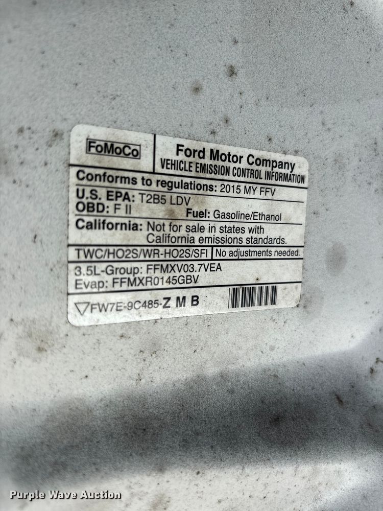 image for item DU6400 2015 Ford Taurus 