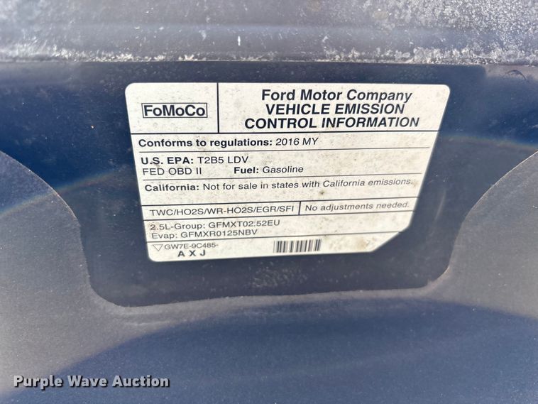 image for item DU6401 2016 Ford Fusion 