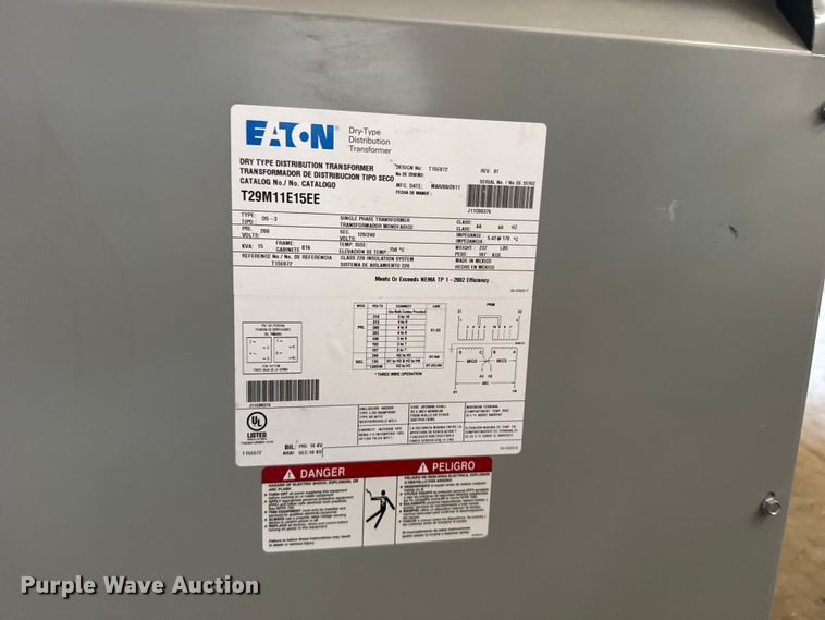 image for item DY3057 (3) Eaton transformers