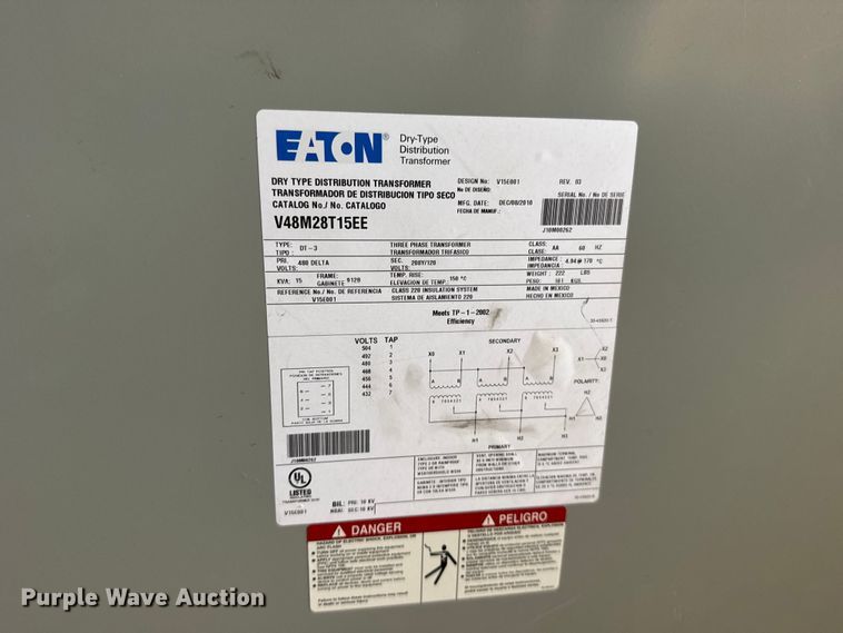 image for item DY3057 (3) Eaton transformers