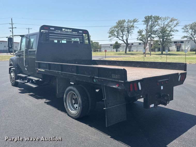 image for item DY3069 2015 International TerraStar Crew Cab flatbed truck