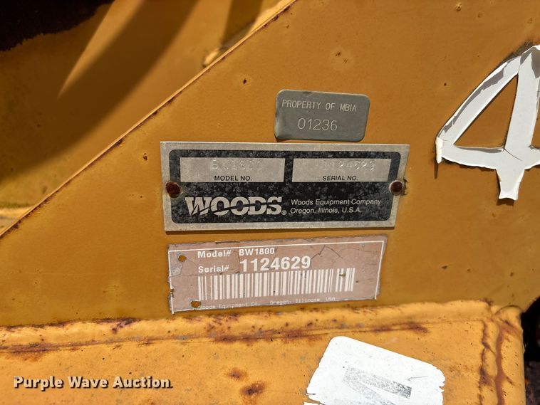 image for item EF1280 Woods BW1800 batwing rotary mower