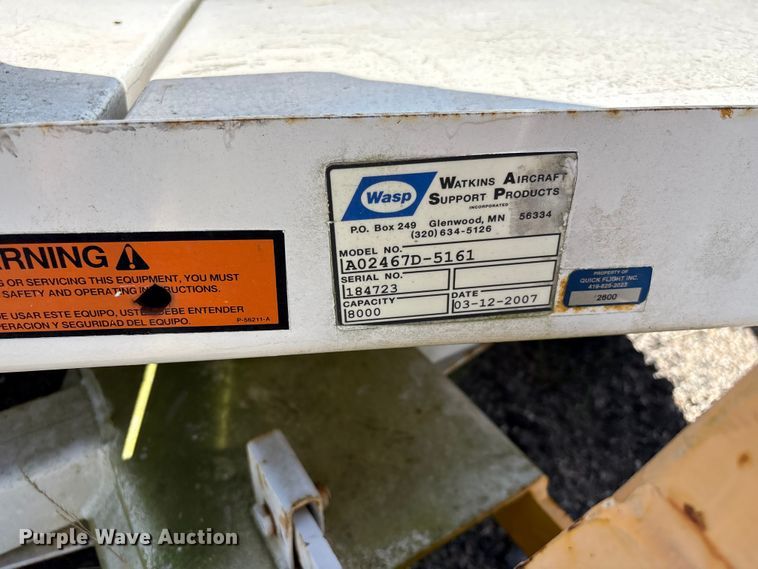 image for item EF1289 WASP (4) 2007 Wasp A02467D-5161 luggage trailers