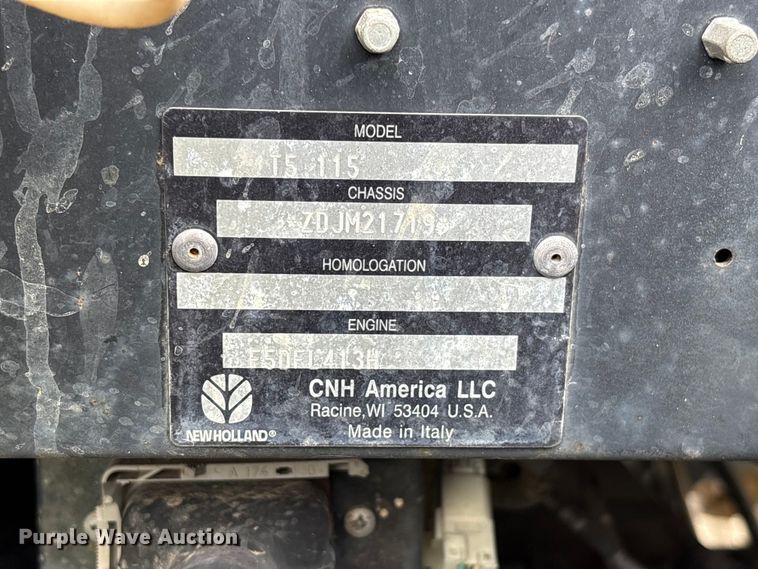 image for item EF1294 2014 New Holland T5.115 MFWD tractor