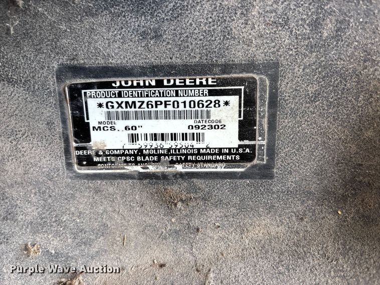 image for item EO4417 John Deere 757 ZTR lawn mower