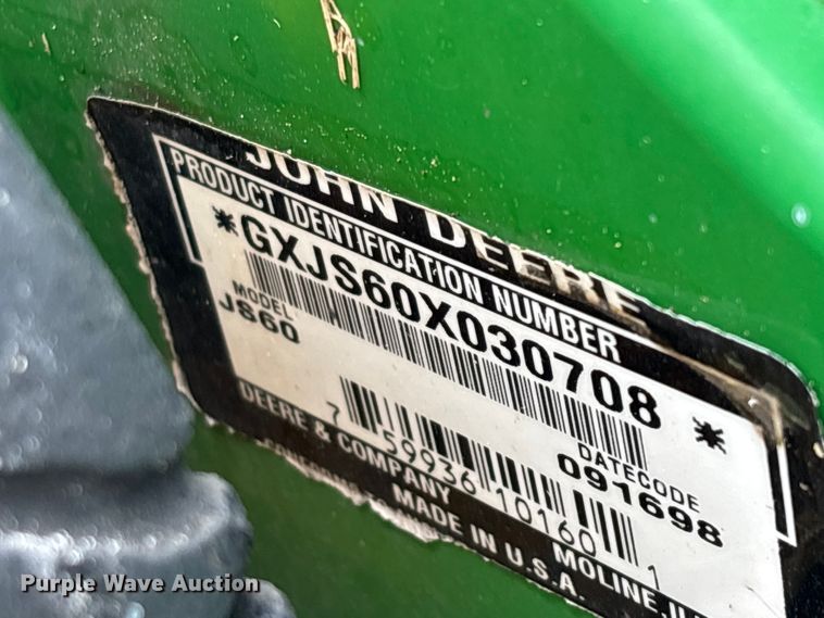 image for item EO4425 John Deere JS60 push mower