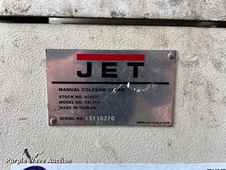 image for item EO4431 Jet 315 MM manual coldsaw 