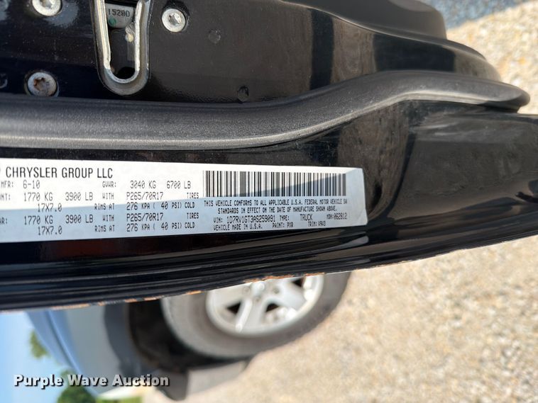 image for item EO8614 2010 Dodge Ram 1500 Ext. Cab pickup truck