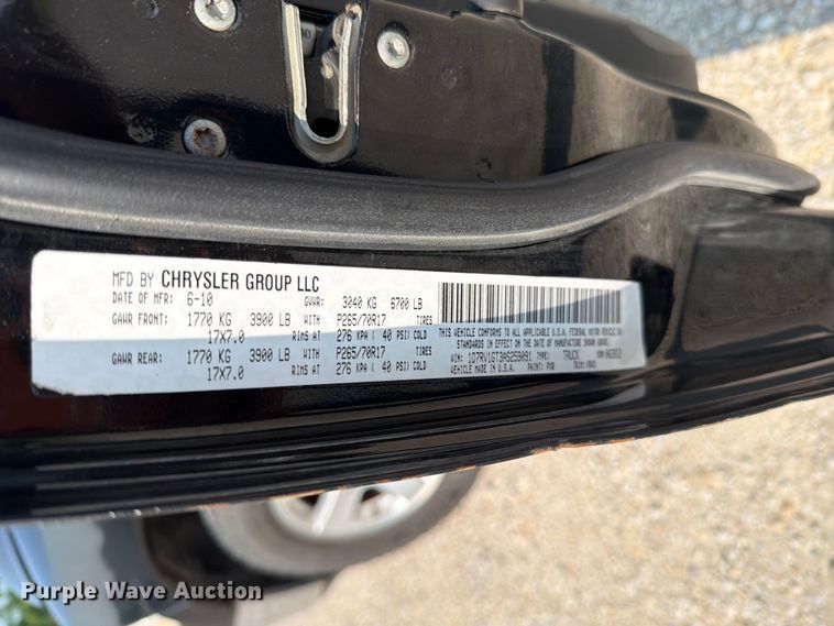 image for item EO8614 2010 Dodge Ram 1500 Ext. Cab pickup truck