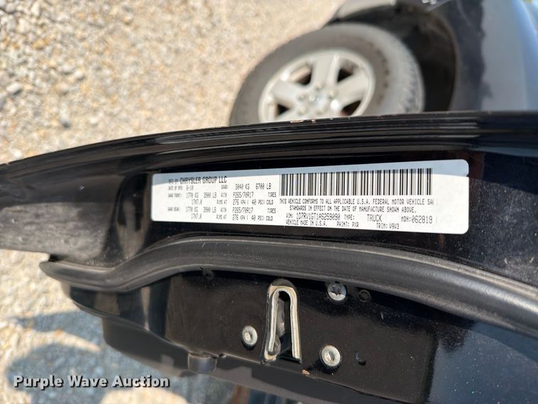 image for item EO8615 2010 Dodge Ram 1500 Ext. Cab pickup truck