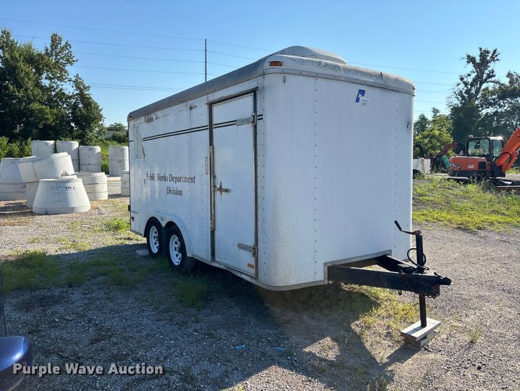 image for item ER3123 1998 Pace American CS714TA2 enclosed cargo trailer