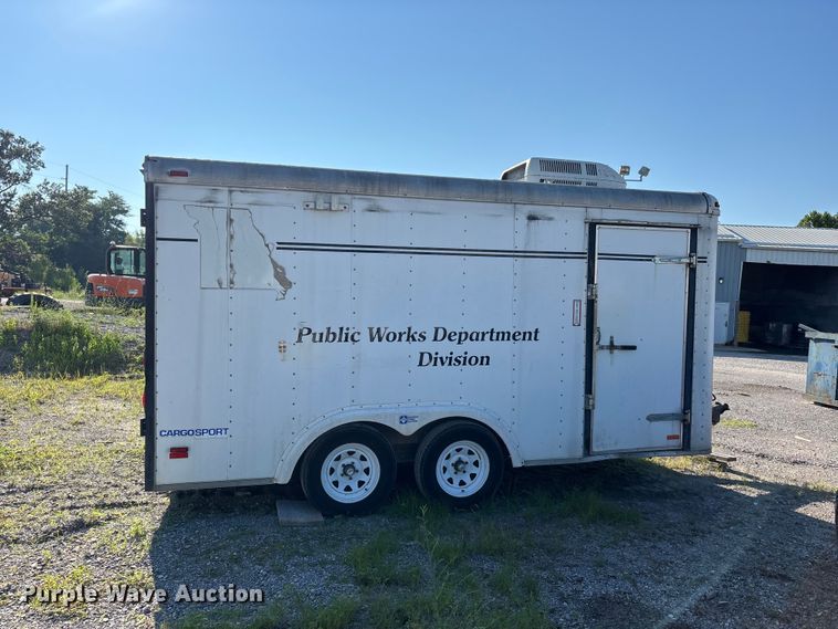 image for item ER3123 1998 Pace American CS714TA2 enclosed cargo trailer