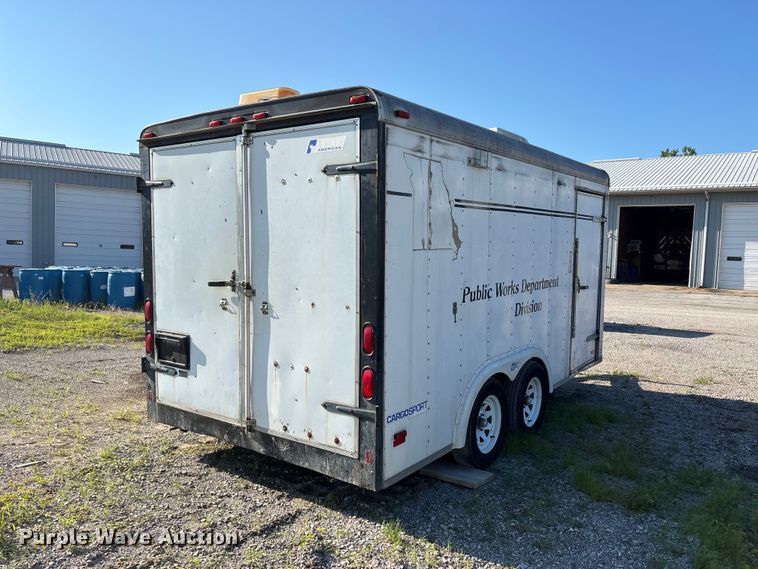 image for item ER3123 1998 Pace American CS714TA2 enclosed cargo trailer