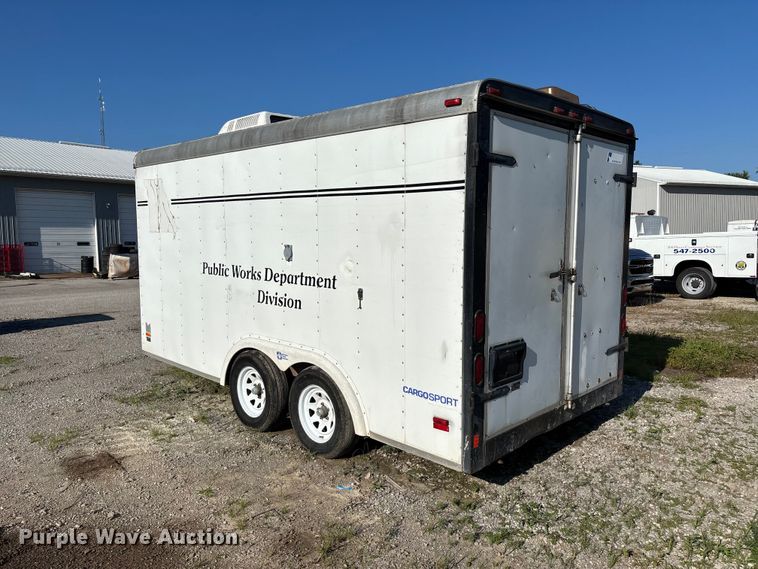 image for item ER3123 1998 Pace American CS714TA2 enclosed cargo trailer