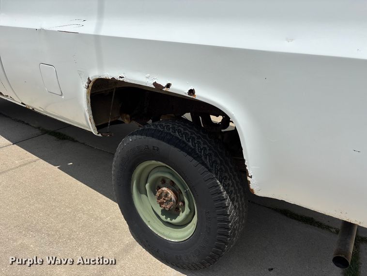 image for item ER3143 1986 Chevrolet D30 Military Postal Unit pickup truck