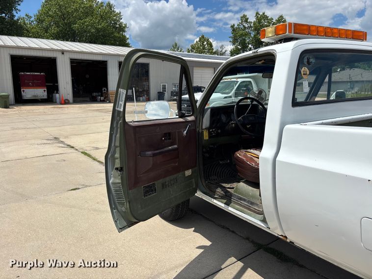 image for item ER3143 1986 Chevrolet D30 Military Postal Unit pickup truck