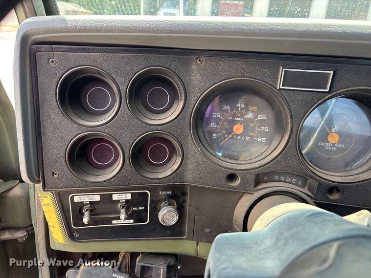 image for item ER3143 1986 Chevrolet D30 Military Postal Unit pickup truck
