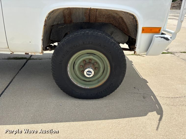 image for item ER3143 1986 Chevrolet D30 Military Postal Unit pickup truck