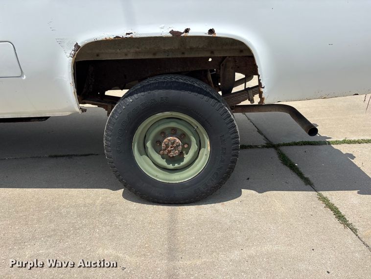 image for item ER3143 1986 Chevrolet D30 Military Postal Unit pickup truck