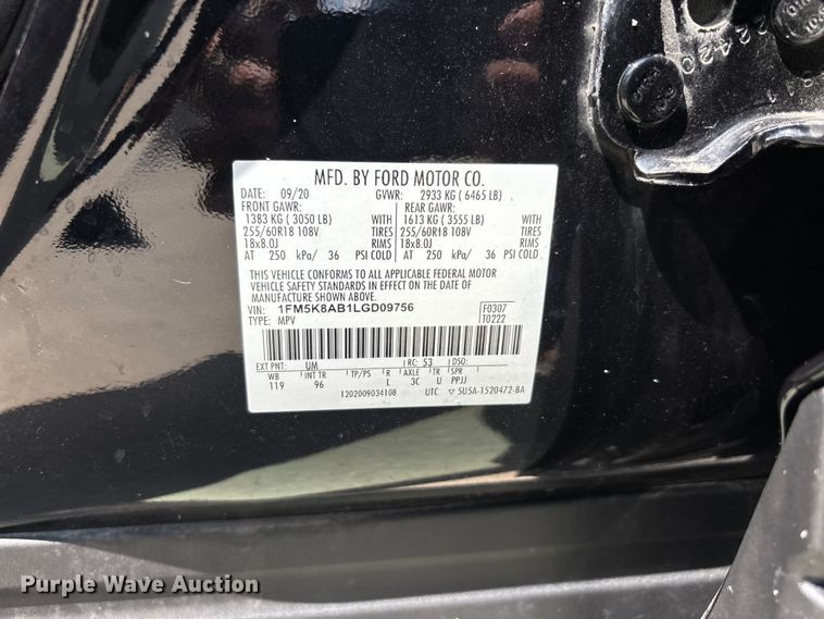 image for item ER3145 2020 Ford Explorer Police Interceptor SUV