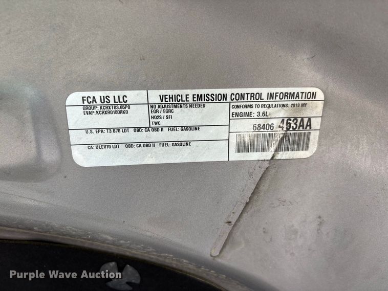 image for item ER3168 2019 Dodge Durango SSV SUV