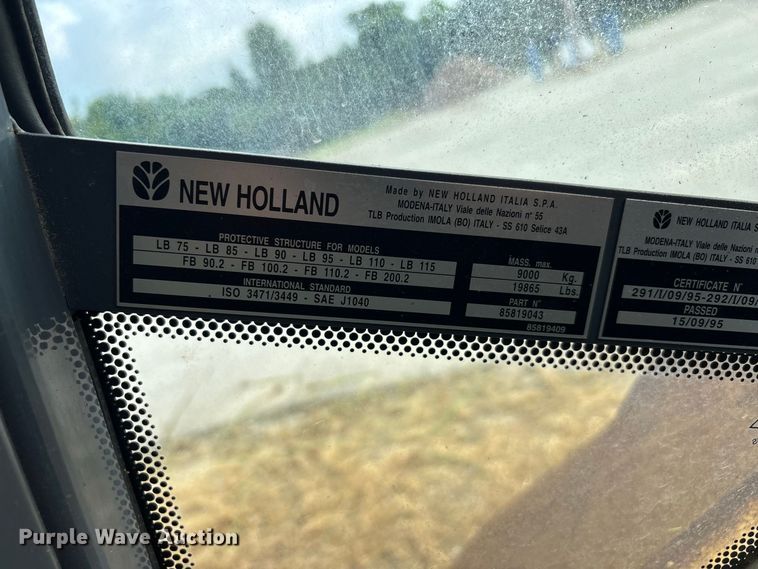image for item ER3175 2001 New Holland LB90 backhoe