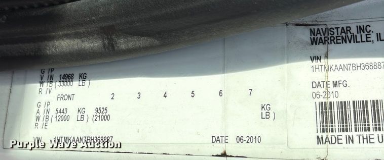 image for item ES8600 2011 International 4400 dump truck